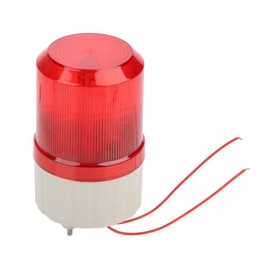 220 V Red LED Emergency Warning Light, Acoustoptic Emergency Alarm Rotating LED Flash Lamp for Road Boats