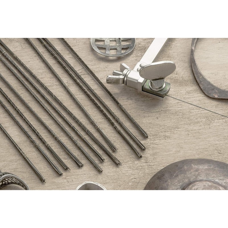 SE 144-Piece Jeweler's Piercing Saw Blade Set - Precision Steel