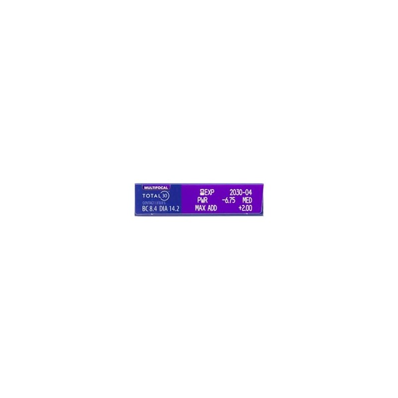 TOTAL30 Multifocal Monthly Lenses, Pack of 6, BC 8.4 mm,