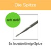 5x Dissecting Needle Full Metal Straight Lanzettenförmig 1 A Quality,