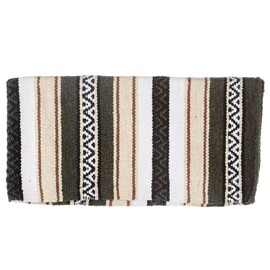 Mayatex Olive Green Hogan Acrylic Blend 30x60 Saddle Blanket