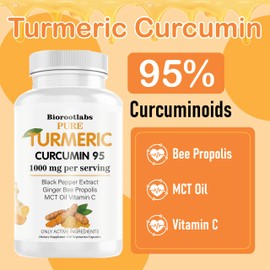 Biorootlabs Turmeric Curcumin Supplement 1000mg 120 Capsules