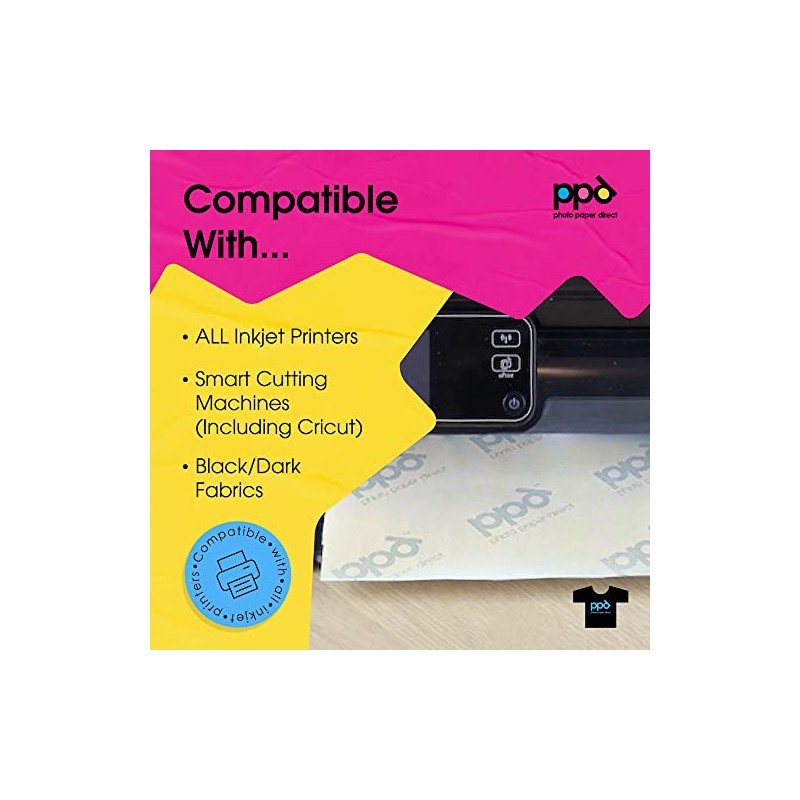 PPD 15 x A4 Inkjet Premium Transfer Paper for Dark