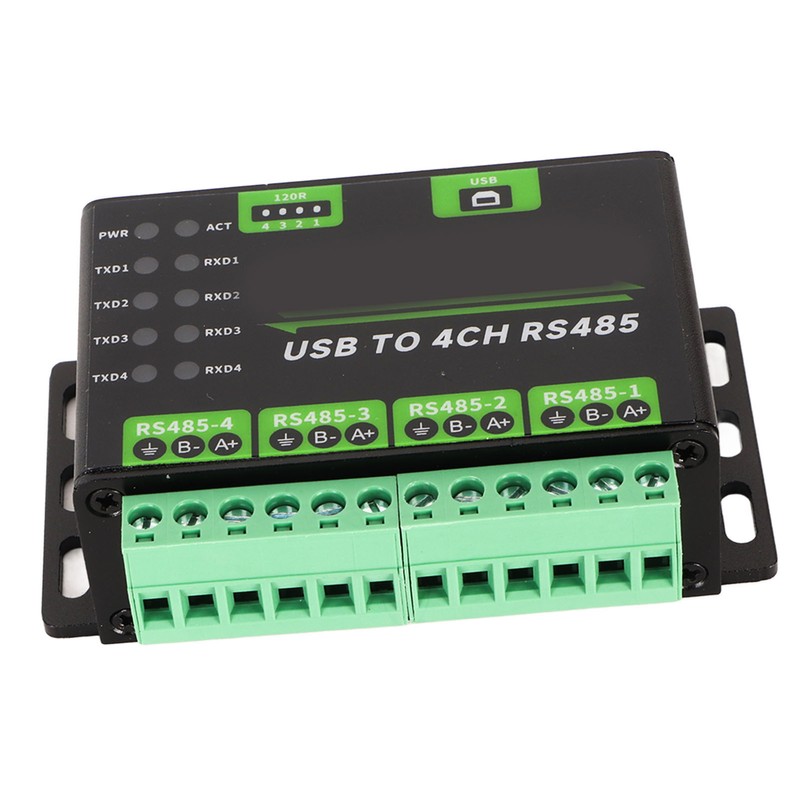 USB to 4CH RS485 Converter Onboard TVS Anti Thunder 120R