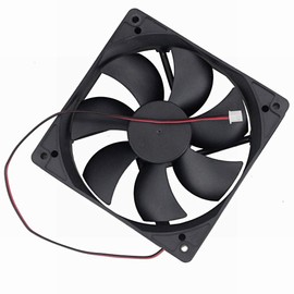 GDSTIME 12V Fan,120mm x 25mm 12V DC Brushless Cooling Fan Muffin Fan Radiator Ventilateur,Computer PC Case Cooling, Dual Ball Bearings 2500RPM 2PIN