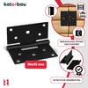 KOTARBAU Folding Hinges 90 x 95 mm Powder Coated Steel
