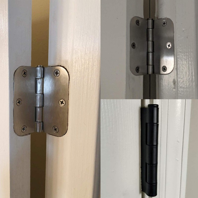 TDCHINGES 18 Pack Door Hinges 3.5 Inch Matte Black