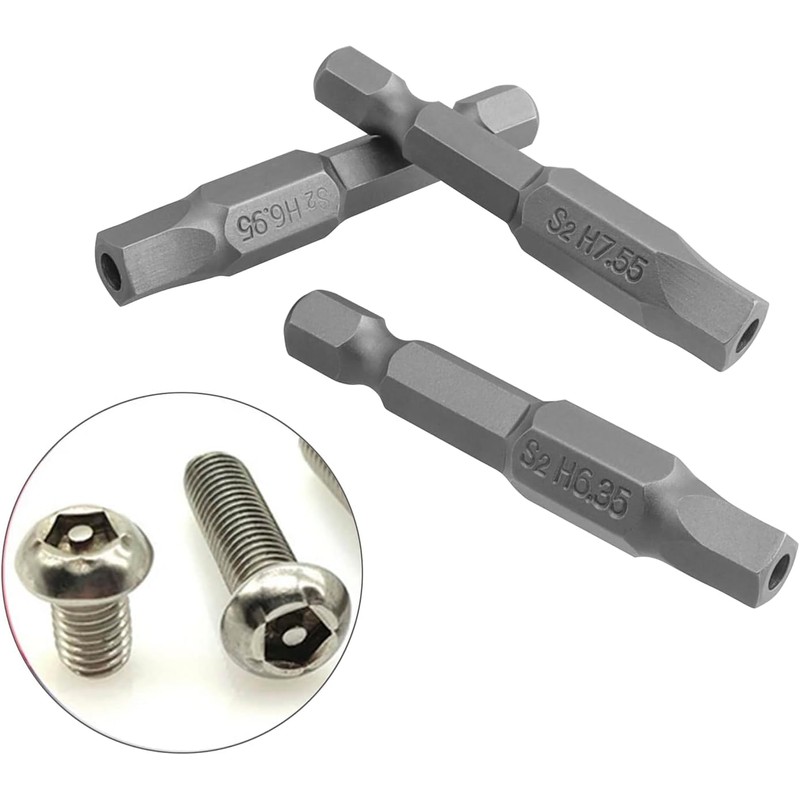 Bestgle 10 Pcs Magnetic Pentagon Head Screwdriver Bits Set 1/4