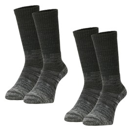 VAXPOT VA-8272 Trekking Socks, 2 Pairs Set, Mountain Climbing Socks, Men's, Women's, Kids [Bottom Cushion, Mesh Instep, Antibacterial, Deodorizing]