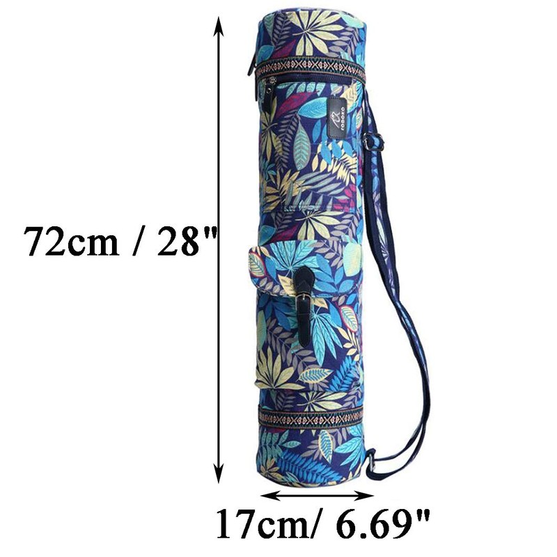 Vianber Yoga Mat Bag, Foldable Canvas Yoga Exercise Mat Tote