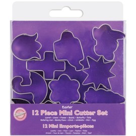 Wilton 12-Piece Easter Mini Metal Cookie Cutter Set