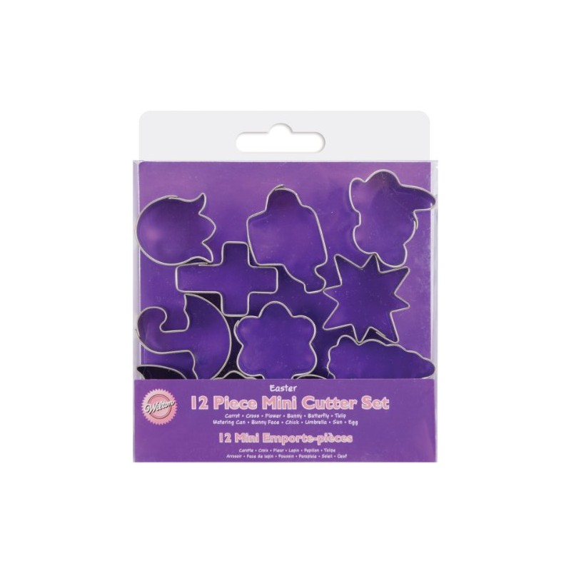 Wilton 12-Piece Easter Mini Metal Cookie Cutter Set