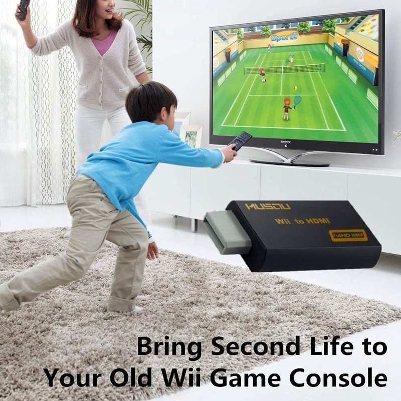 TLsiwio Wii to HDMI Video Signal Converter Full HD 1080p