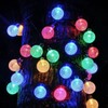 Solar String Lights Outdoor Multicolor 36ft 60 Led Crystal Globe