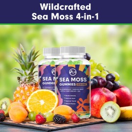 Minch Organic Sea Moss Gummies 8000mg - Irish sea Moss,Bladderwr