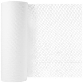 SEUNMUK 15 Inch x 328 Feet Honeycomb Wrap Roll Packing Paper, Eco-Friendly Recyclable Honeycomb Cushioning Packaging Wrap, White Kraft Packaging Cushioning Paper for Packing and Moving
