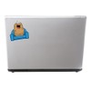 2 x 10cm/100mm Couch Potato Vinyl Stickers Travel Luggage #10688