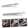 Ipetboom 2pcs Stainless Steel Food Clamp Practical Non Slip Kitchen