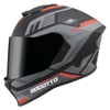 Bogotto Phantom Codex Fiberglass Helmet, Black/Grey/Red, XS
