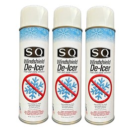 SQ Windshield De-Icer Frost and Snow Remover, 3 Pack, 14.5 oz per can (3)