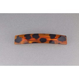 Brown Black Barrette Big Rectangle Barrette Hair Clip Accessory 4.25" Long Colored Hair Clips For Women Girls