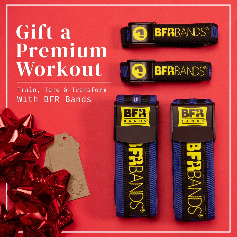 BFR BANDS PRO 4-Pack Bundle Blood Flow Restriction Bands for