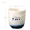 Soho Kiln 488-08-463 Sushi Yumi Blown Owl, Blue, Diameter 3.3