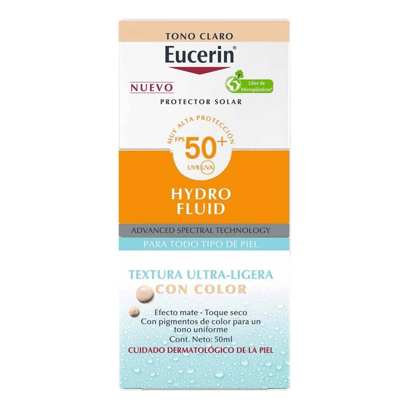 Eucerin Sun Face Hydro-Fluid FPS 50 + Tono Claro 50ml