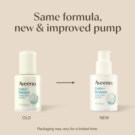Aveeno Calm + Restore Triple Oat Hydrating Face Serum for Sensitive Skin, Gentle and Lightweight Facial Serum to Smooth and Fortify Skin, Hypoallergenic, Fragrance- and Paraben-Free, 1 fl. Oz