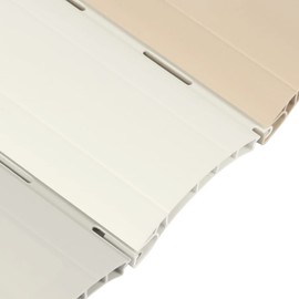 5 x roller shutter slat profile replacement for roller shutters, roller shutters, replacement slats in mini or maxi, colour: grey, white or beige (grey [47], K52B - 198 cm)