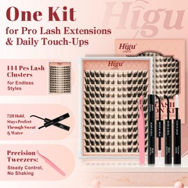 Fox Eye Lash Clusters Kit, Wispy Lash Clusters