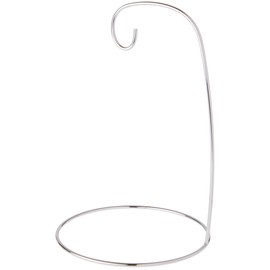 Bard's Silver Ornament Stand, 8" H x 5.25" W x 5.25" D