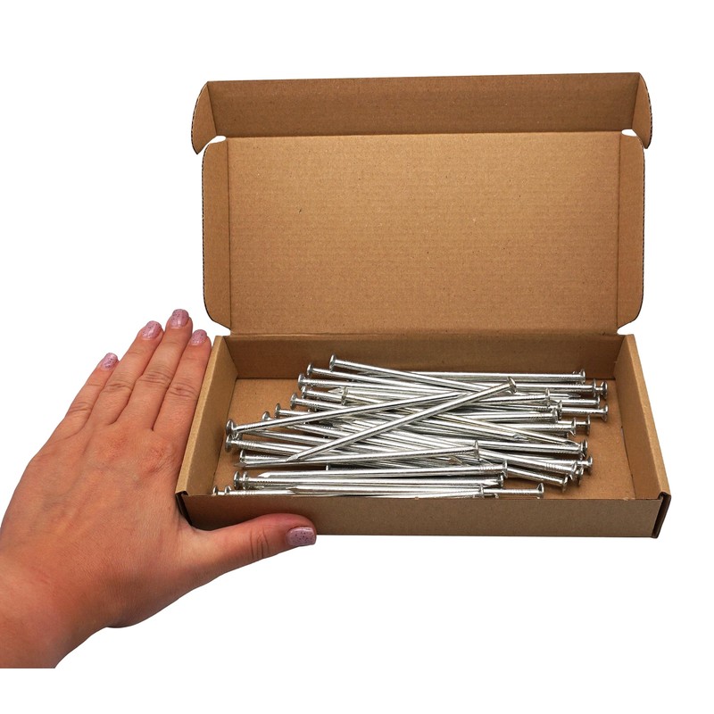 SKIR'CO (Pack of 50) Galvanised Construction Nails 4.0 x 120mm