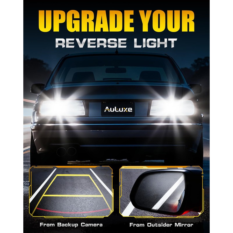 921 LED Backup Reverse Lights Compatible with Toyota 4Runner 2001-2024,Camry