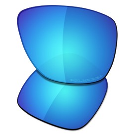 SAUCER Premium Replacement Lenses for Oakley Breadbox OO9199 Sunglasses High Defense - Glacier Blue Polarized