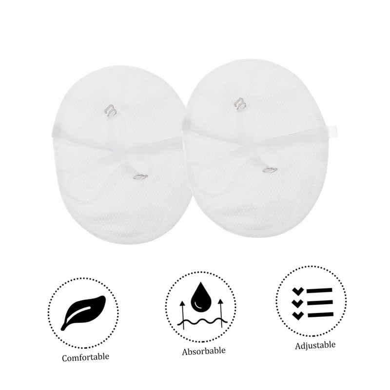 FOMIYES Washable Underarm Sweat Absorbing Pads Cotton Armpit Shields with