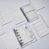 A7 To Do List Refill Paper with 5 Label Stickers,