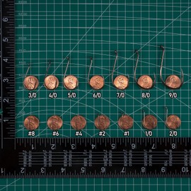 Dr.Fish - Paquete de 100 anzuelos de pesca para pulpo vivo, gancho de anzuelo en vivo, níquel negro, compensado, pesca, bagre, lubina, anzuelos de pesca Texas Drop Shot Rig Wacky Hooks para carpa, atún, agua salada de agua dulce #1/0