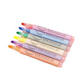 LUYING Highlighter, Single Head, Araatama, Large Capacity, Focused Writing, Colors, Marker Pen, 6 Colors