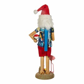 Kurt S. Adler 15.5-Inch Wooden Beach Santa Nutcracker