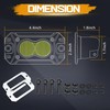 Niking Auto Flush Mount Yellow LED Pods, 2pcs 3 Inch