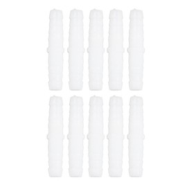 Pack of 10 Plastic Hose Nipple Fitting Adapter Straight Hose Connection Equal Barbed Splicer Mender Joint Union Adapter for Hose Connection (6-6 mm Straight Through)