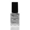 3 x 5 ml stamping varnish, white, black, silver nail