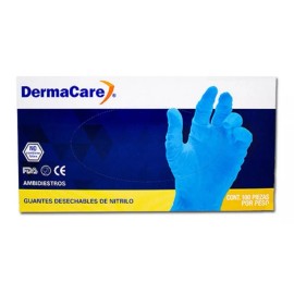 Derma Care Guante De Nitrilo Azul Talla Ch Derma Care 100 Piezas