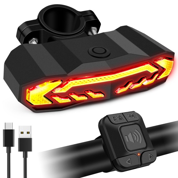 NineLeaf Bike Turn Signals, Bicycle Turn Signals, Bike Tail Light