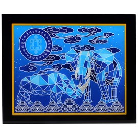 2023 Anti-Burglary and Violence with Blue Elephant and Rhino Badge W5352