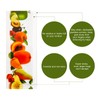 24pcs Window Fly Traps Sticker for Indoors, Fruit Styled Transparent