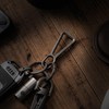 KeyUnity KD01 Titanium Carabiner Keychain Clip, Quick Release EDC Key