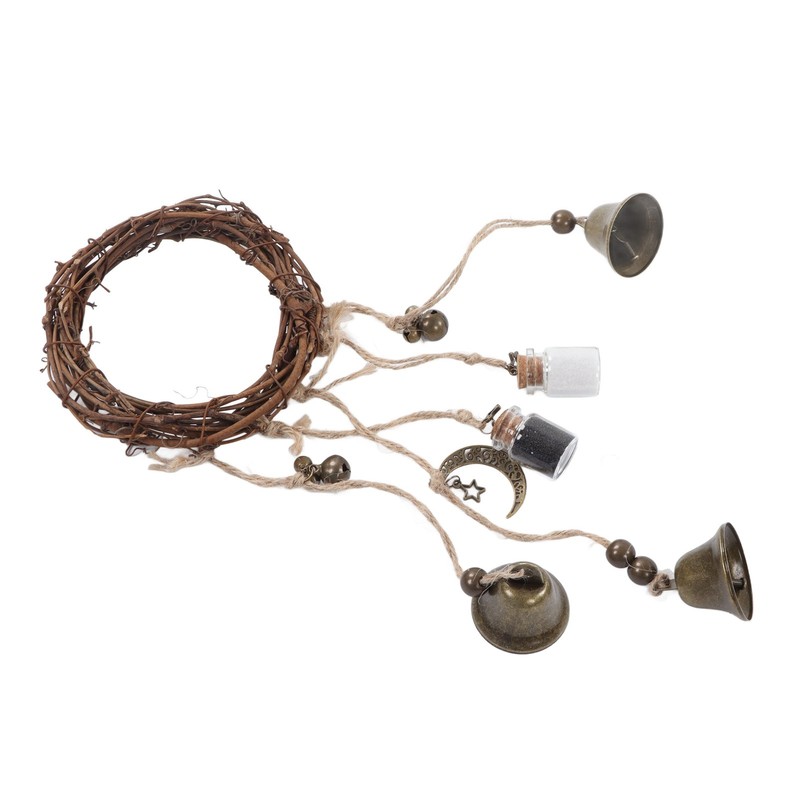Door Knob Wind Bell Rustic Beautiful Decorative Craft Home Protection