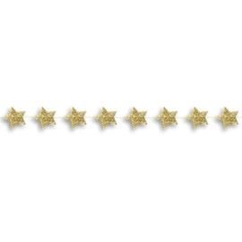kokoni (Birthday Christmas) Star Garland, Gold/Silver, String Approx. 3.3 ft (1 m), Star Approx. 2.6 inches (6.5 cm), 8P [Made in Japan, Gold, Silver, Star, Sparkle, Sparkle, Star, Garland, Wedding,